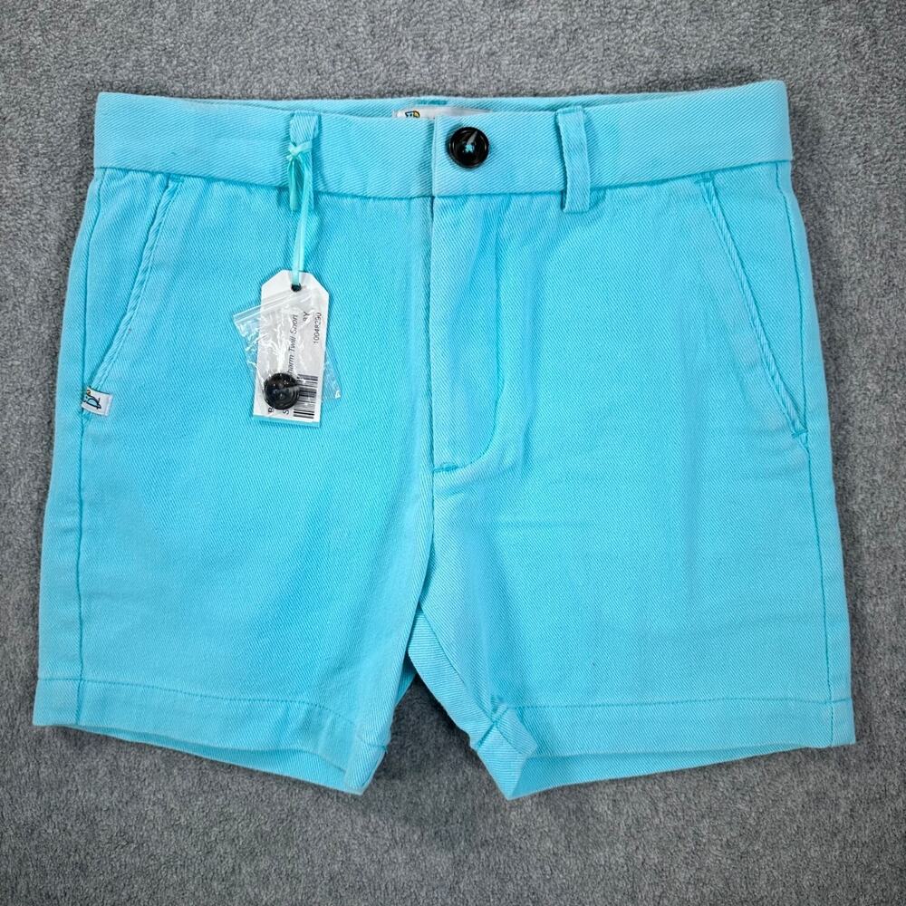 Byrdees Boys Size 8 Southern Charm Blue Twill Basic Shorts New Preppy